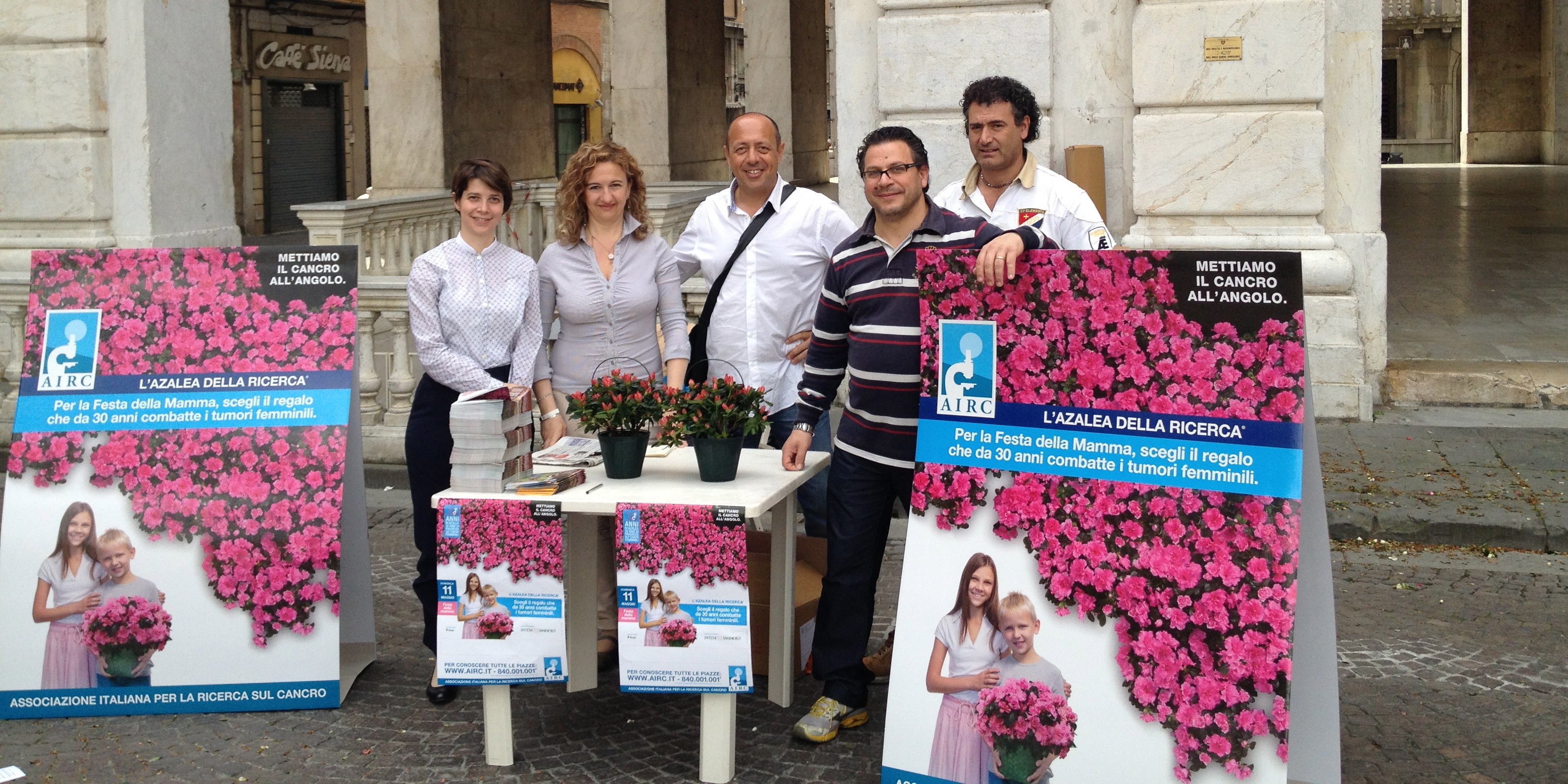 AIRC Start-Up di Pisa testimonial per la campagna Azalea della Ricerca, 11 maggio 2014