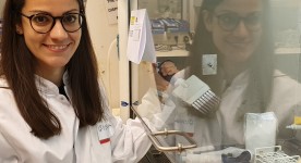 Giovanna Li Petri in the lab