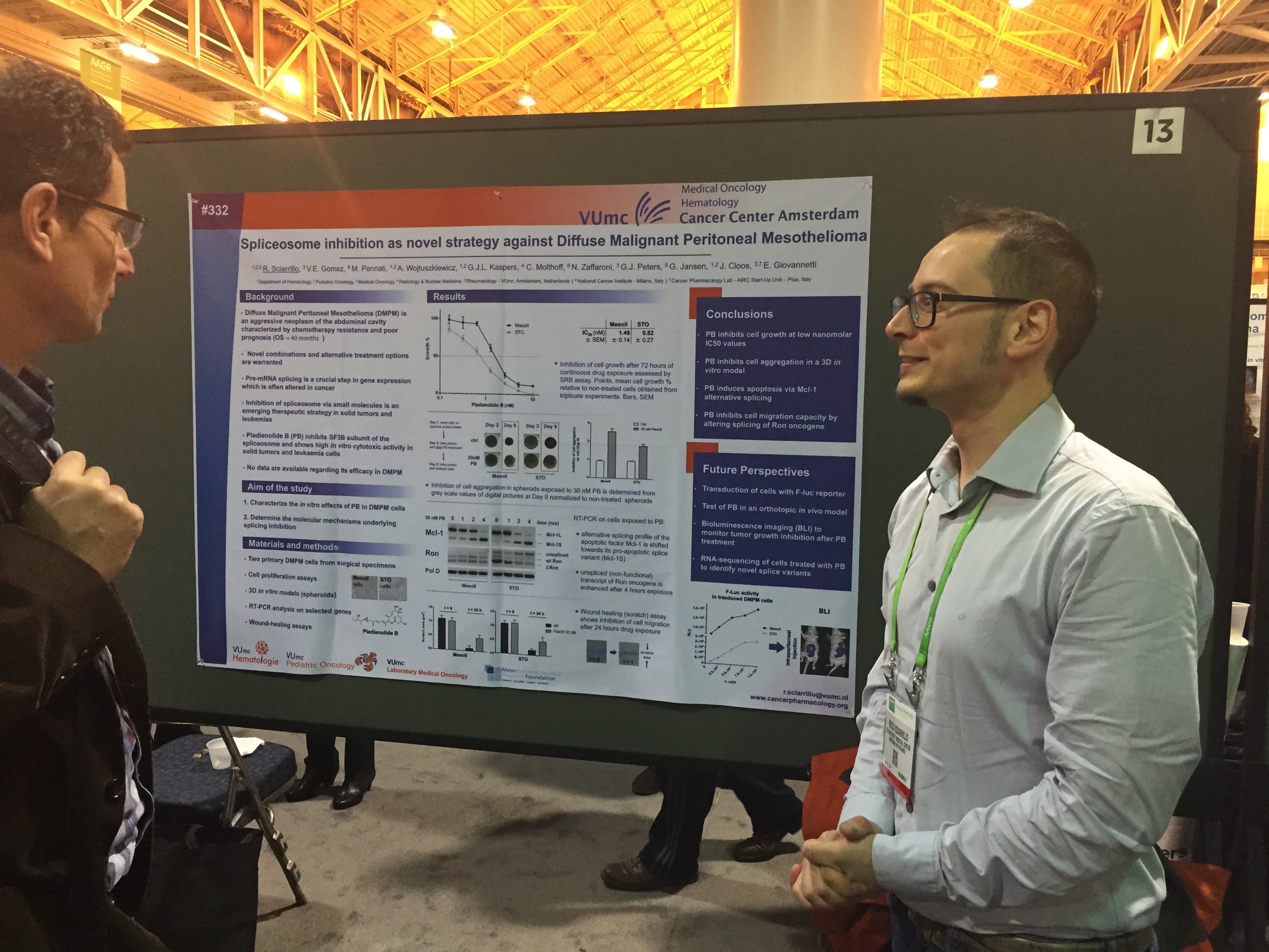 Rocco Sciarrillo at AACR 2016 New Orleans