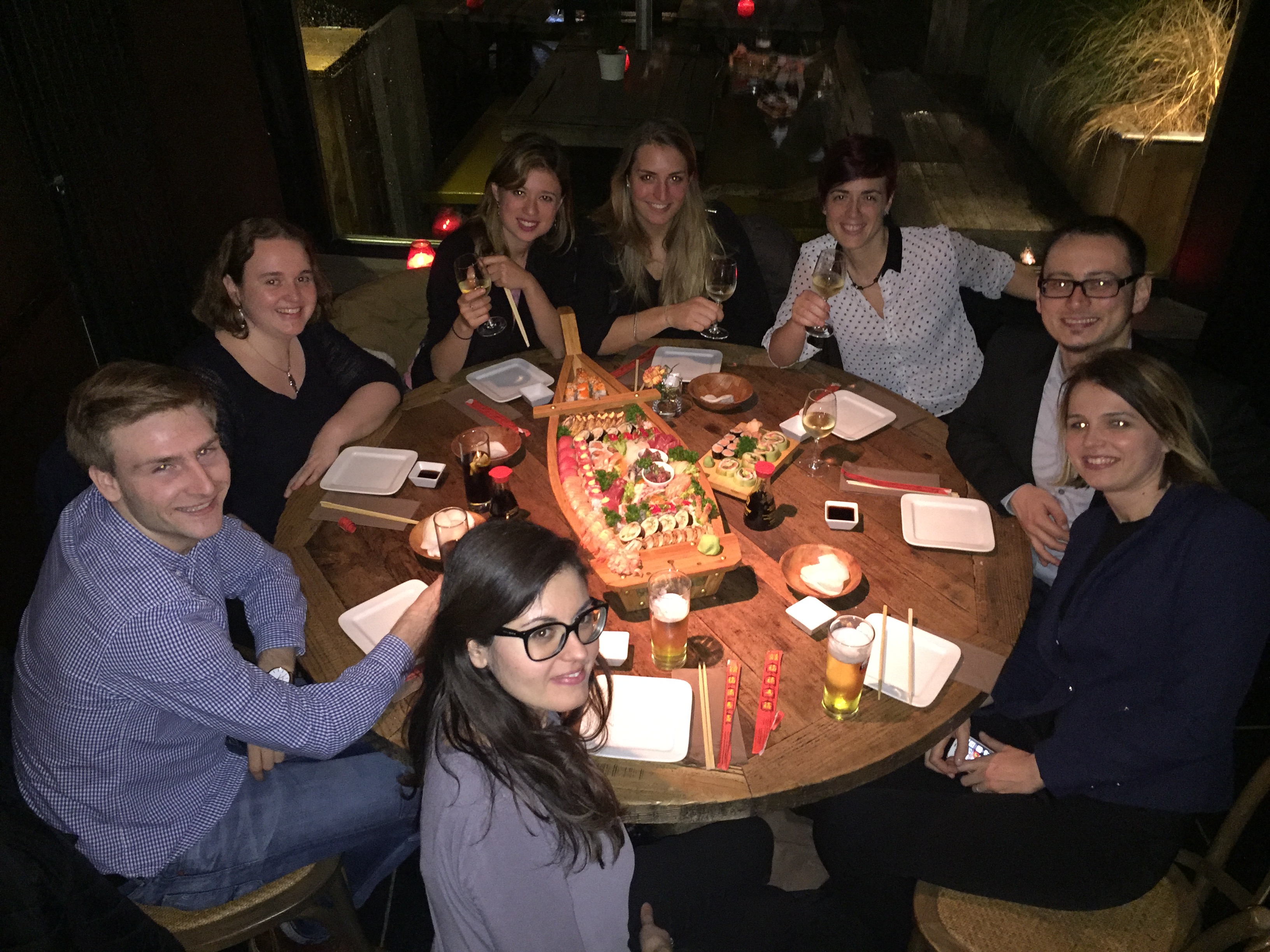 A dinner with collaborators at EORTC-PAMM 2016